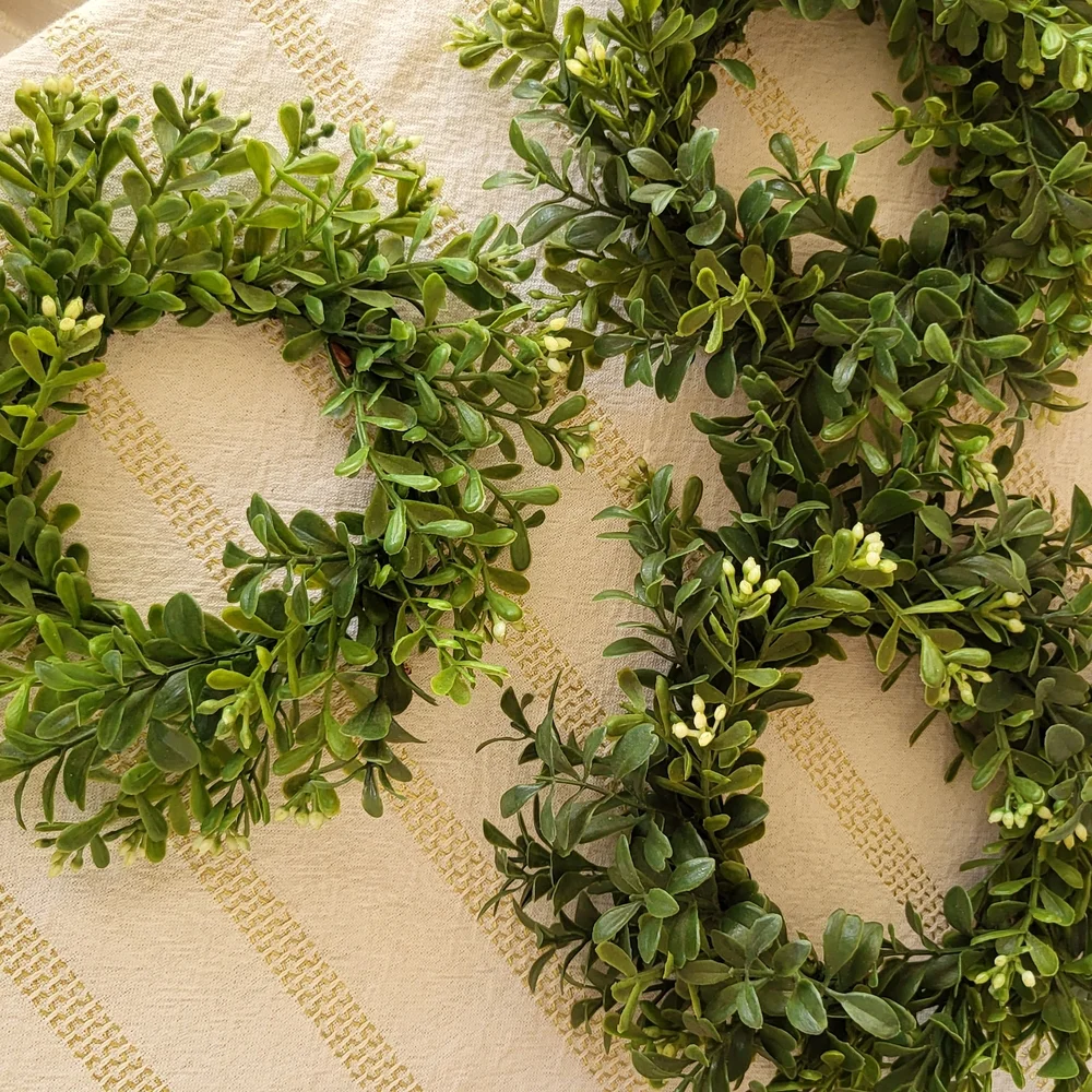 3 Mini Green Wreaths